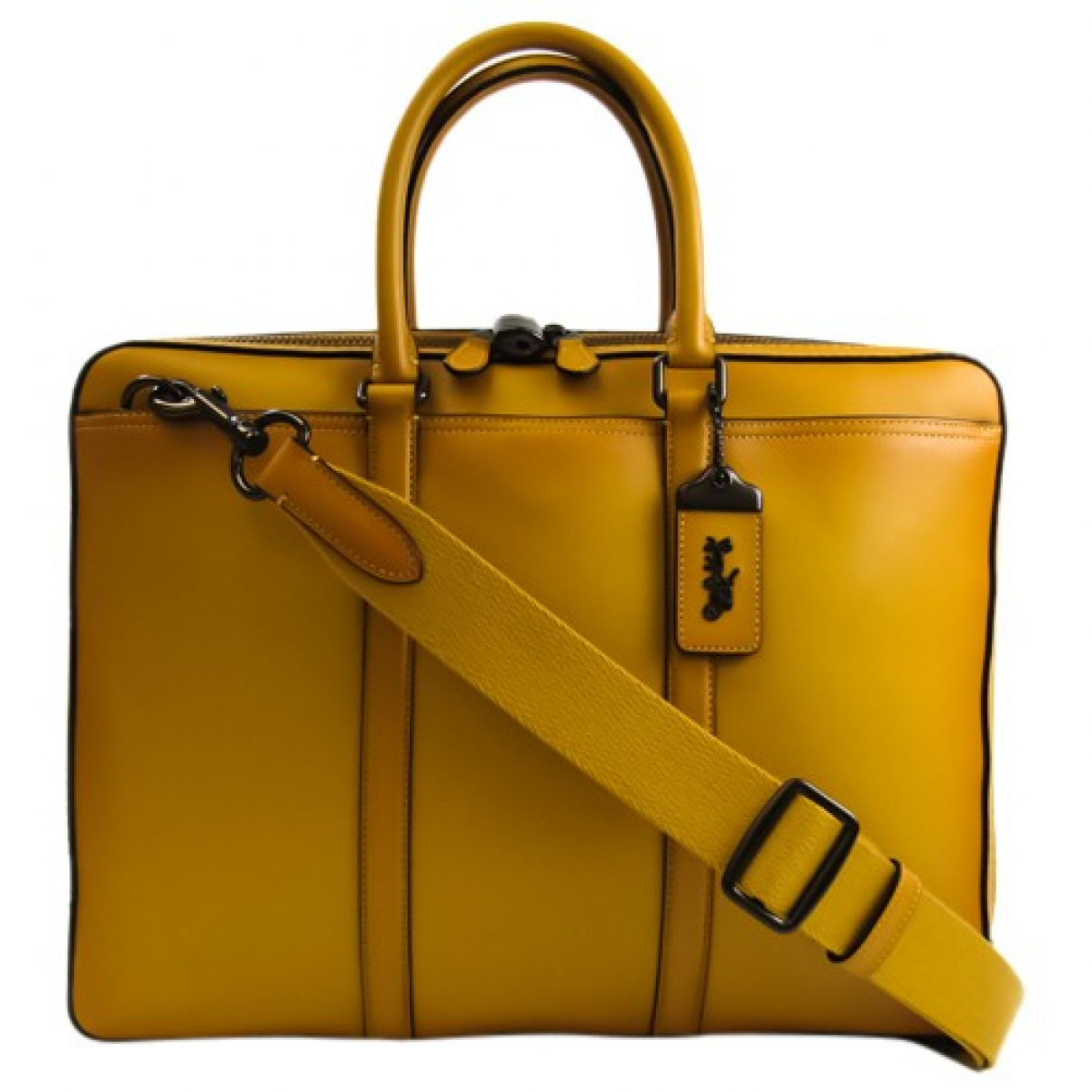 Leather bag Coach Brown in Leather 